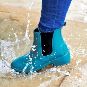 Emu Australia Ellin Rainboot In Teal Green Sz 10 Boot Shearling Waterproof Fall